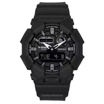 Casio G-Shock аналоговые цифровые часы из био-смолы с черным циферблатом кварцевые мужские часы GA-010-1A1 200M чёрный