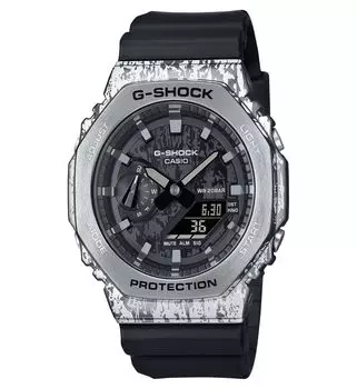 [Casio G-Shock] Аналоговые цифровые кварцевые мужские часы CASIO G-SHOCK серии 2100 GM-2100GC-1A [Товар] чёрный