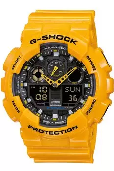 Casio G SHOCK аналоговые цифровые спортивные кварцевые часы мужские доставка за границу - GA-100A-9A
