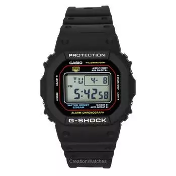 Casio G-Shock Цифровые Кварцевые Часы из Биополимерной Смолы DW-5600RL-1 200М Мужские чёрный