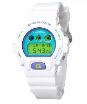 Casio G-Shock Digital Белые кварцевые часы на биооснове DW-6900RCS-7 200M Мужские часы синий