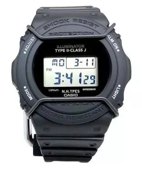 Casio G-Shock Digital N Hoolywood Collaboration Limited Edition Кварцевые мужские часы с резиновым ремешком DW-5700NH-1 200M