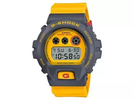Casio G-SHOCK DW-6900Y-9JF цифровые часы желтый x серый 90-е спортивные цвета мужские
