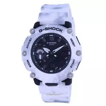 Casio G-Shock G-Shock Grunge Snow Camouflage Аналоговые цифровые кварцевые мужские часы GA-2200GC-7A GA2200GC-7 200M