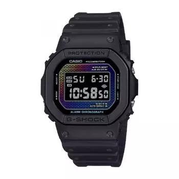 Casio G Shock G Shock кирпичный узор радужный цвет черный Dw 5600rw 1jf