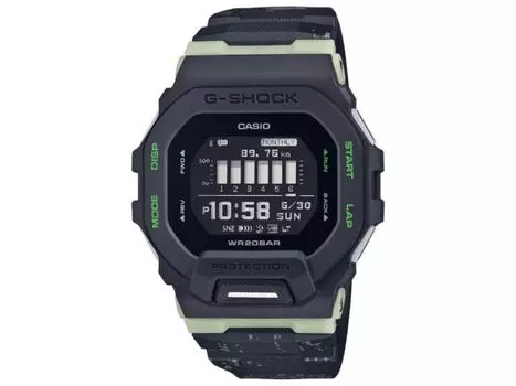 Casio G-SHOCK G-SQUAD GBD-200LM-1JF Мужские часы Bluetooth Черный Ремешок из смолы НОВЫЕ