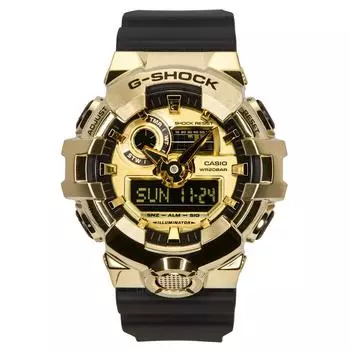 Casio G-Shock G-Steel Аналоговые Цифровые Смола Ремешок Золотой Циферблат Кварцевые GM-700G-9A 200M Мужские Часы золотой
