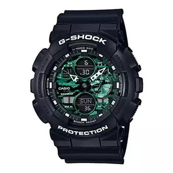 CASIO G-SHOCK GA-140MG-1AJF Черные Зеленые Лимитированные Цифровые Аналоговые Мужские Часы