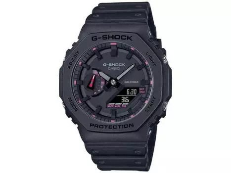 Casio G-SHOCK GA-2100P-1AJR Черный x Розовый Carbon Core Мужские часы Смола ремешок НОВЫЙ