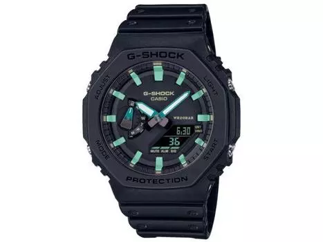 Casio G-Shock GA-2100RC-1AJF TEAL AND BROWN Мужские часы Черный полимерный ремешок День/дата