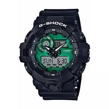 CASIO G-SHOCK GA-700MG-1AJF Черные Зеленые Лимитированные Цифровые Аналоговые Мужские Часы