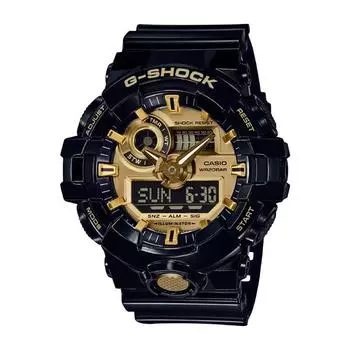 CASIO G SHOCK GA 710GB 1AJF ЯРКИЙ ЦВЕТ Яркий цвет черный x золотой