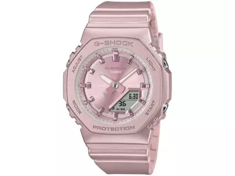 CASIO G-SHOCK GMA-P2100ST-4AJF розовые матовые металлические аналоговые цифровые женские часы