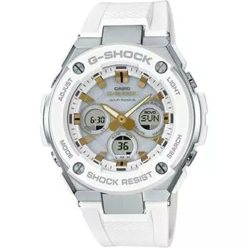 CASIO G SHOCK GST W300 7AJF [G STEEL MID Radio Solar Watch Snow White]