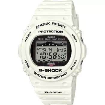 CASIO G-SHOCK GWX-5700CS-7JF [G-LIDE Radio Wave Solar 2018 летняя версия. Белый] Круглые часы белые