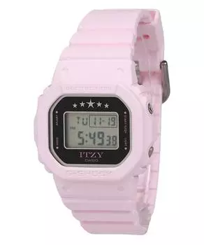 Casio G-Shock ITZY Collaboration цифровые розовые кварцевые часы с ремешком из био-смолы GMD-S5610IT-4B 200M женские часы чёрный