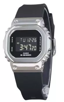 Casio G-Shock Кварцевые мужские часы с металлическим безелем и полимерным ремешком GM-5600U-1 200M