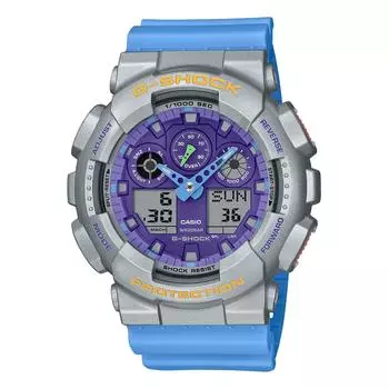 [CASIO] G-Shock Men s Watch Euphoria Series GA-100EU-8A2JF Blue [Japan Model]