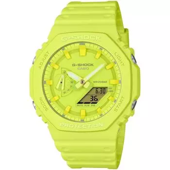 [Casio] G-Shock Men s Watch GA-2100-9A9JF Volt Yellow, TONE-ONTONE Series, Japan Model