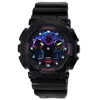 Casio G-Shock Virtual Rainbow Analog Digital Quartz GA-100RGB-1A GA100RGB-1 200M Мужские часы