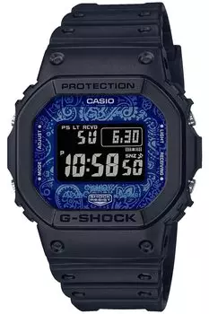 [Casio] G-Shock Watch [Equipped with Bluetooth] Radio Solar BLUE PAISLEY Series GW-B5600BP-1JF Men s Black
