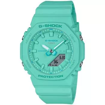 [Casio] G-Shock Women s Watch, Mid-Size, Biomass Plastic, Turquoise, Authentic Japanese Model GMA-P2100-2AJF