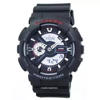 Casio G-Shock World Time Analog Digital GA-110-1A GA110-1A Мужские часы чёрный