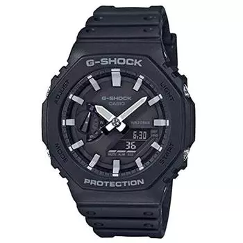 CASIO CasioG-SHOCK G-SHOCK GA-2100-1A Ana-Digi черные часы мужские Neo Bright Carbon Core Guard