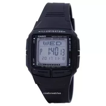 Casio Illuminator Multi-lingual Databank Dual Time Digital DB-36-1AV DB36-1AV Мужские часы чёрный