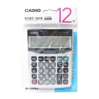 Casio Калькулятор 12-разрядный настольный DF-120VB-N чёрный