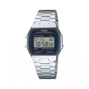 Casio Коллекция A164wa 1qjh black x silver/FREE