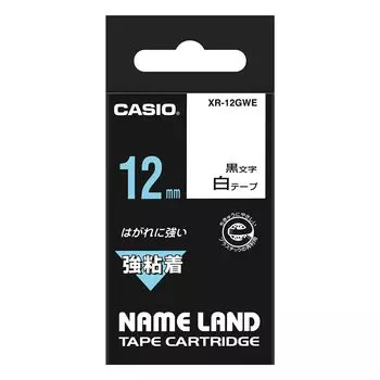 Casio Label Writer Nameland прочная клейкая лента 12 мм белая XR-12GWE