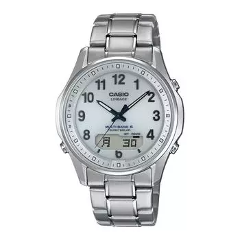CASIO LINEAGE LCW-M100TSE-7AJF [Часы LINEAGE на солнечных батареях с радиоуправлением, 3 часа, комбинированный корпус, TI, 5 Вт, сапфировое стекло, простой ремешок]