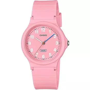 CASIO LQ-24B-4BJF [Коллекция CASIO] Круглые часы из розовой смолы, аналоговые
