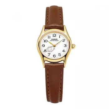Casio Ltp 1094q 7b8rdf Ltp 1094q 7b8 Аналоговые Sat Student Cat Женские кожаные часы LTP-1094Q-7B8RDF