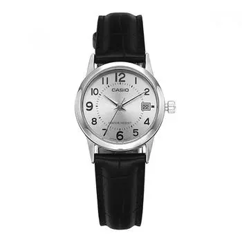 CaSio Ltp V002l 7budf Ltp V002l 7b Аналоговые Sat Студенческие Женские Кожаные Часы LTP-V002L-7BUDF