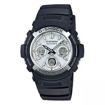 CASIO Men s G-SHOCK AWG-M100S-7AJF [light-shielding dispersion SOLAR] Round Watch Black Stainless