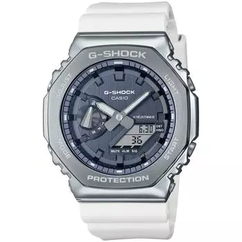 [CASIO] Men s G-Shock Watch PRECIOUS HEART SELECTION Metal Covered GM-2100WS-7AJF White Domestic Model