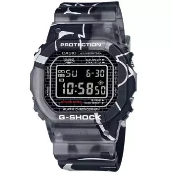 [CASIO] Men s G-Shock Watch, Street Spirit Series, Metal Case, Screw-Back, Black Matte Skeleton, DW-5000SS-1JR, Authentic Japanese Model