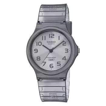 Casio CASIO Аналоговые часы Chipkashi Дешевые Casio MQ-24S-8B Уретановый ремень Унисекс Прозрачный серый Модель Overseas