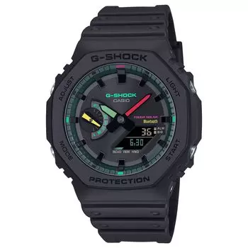 Casio Multi Fluorescent Color Smartphone Link Casio CASIO Solar Watch Black Overseas Model Параллельный импорт Импорт продукции G-SHOCK Ana-Digi