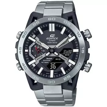CASIO Мужские часы EDIFICE ECB-2000YD-1AJF [EDIFICE sospensione ECB-2000 Series] Круглые серебристые