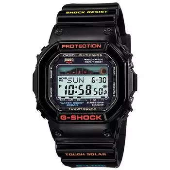 CASIO Мужские часы G-SHOCK GWX-5600-1JF [G-SHOCK G-LIDE MULTIBAND6] Круглые часы Черная смола Цифровые