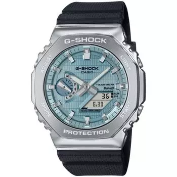 [Casio] Мужские часы G-Shock с металлическим покрытием, Bluetooth, прочная солнечная батарея, биопластик, GBM-2100A-1A2JF, черные, модель Япония