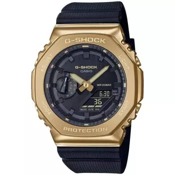 Casio Мужские часы G-Shock, с металлическим покрытием GM-2100G-1A9JF, черные, оригинальная японская модель