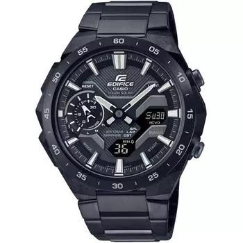 Casio Мужские круглые часы EDIFICE ECB-2200YDC-1AJF [EDIFICE WINDFLOW] Черный карбон *Нержавеющая сталь
