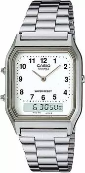 [Casio] Мужские кварцевые часы CASIO Ana-Digi AQ-230A-7B Silver Overseas Model [Товар]