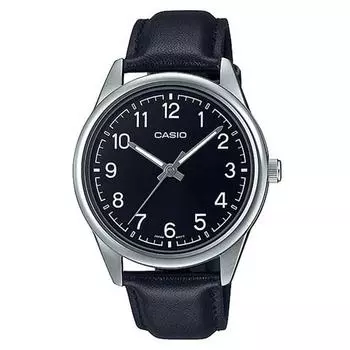 Casio Мужские наручные часы с кожаным ремешком MTP-V005L-1B4U