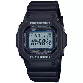 [Casio] Мужские радиоуправляемые часы G-Shock Solar со светодиодной подсветкой Super Illuminator, модель GW-M5610U-1CJF, черные, оригинальные, импорт из Японии