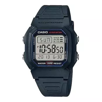 [Casio] Мужские стандартные цифровые часы W-800H-1AV, черные, зарубежная модель, параллельный импорт